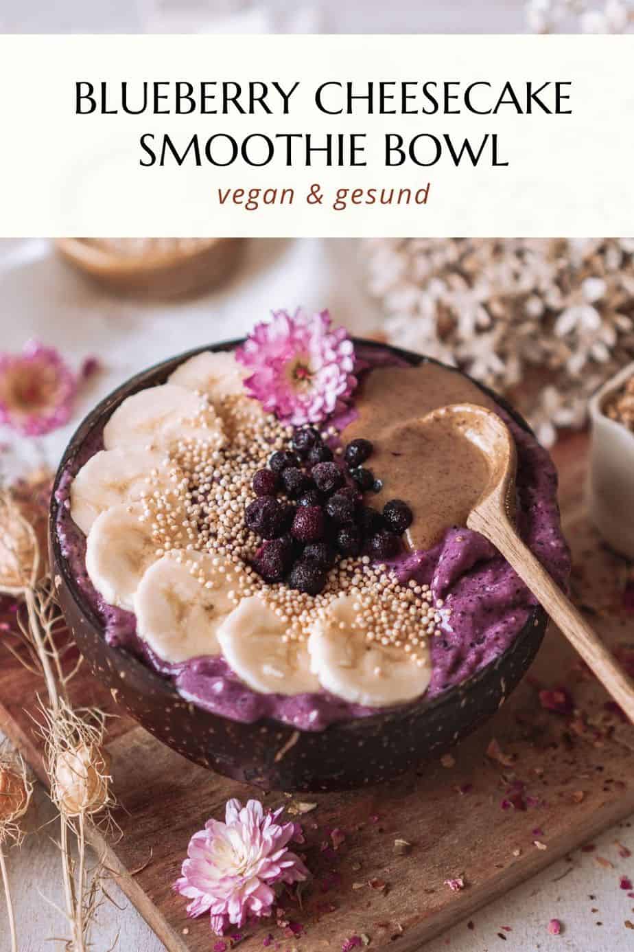 blueberry cheesecake smoothie bowl Pinterest Tag